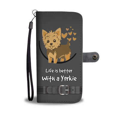 Awesome Yorkie Phone Wallet Case - Available for All Devices