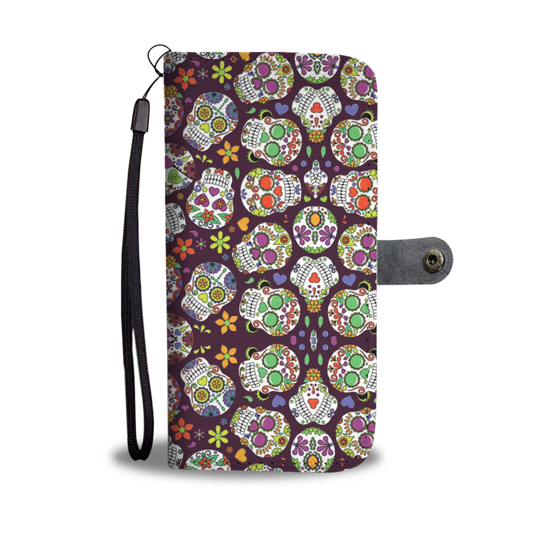Awesome Sugar Skull Phone Wallet Case - Available for All Devices