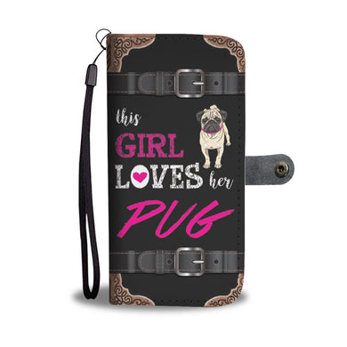 Awesome Love Pugs Phone Wallet Case - Available for All Devices