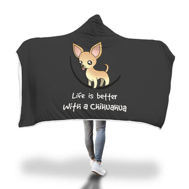 Awesome Chihuahua Dog Hooded Blanket