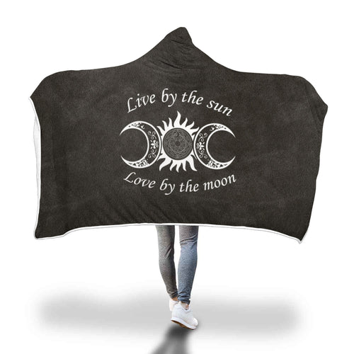 Awesome Sun/Moon Hooded Blanket