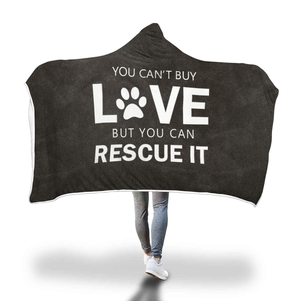 Awesome Dog Rescue Hooded Blanket