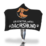 Awesome DACHSHUNDS Hooded Blanket