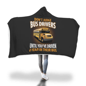 Awesome Bus Drivers Hooded Blanket